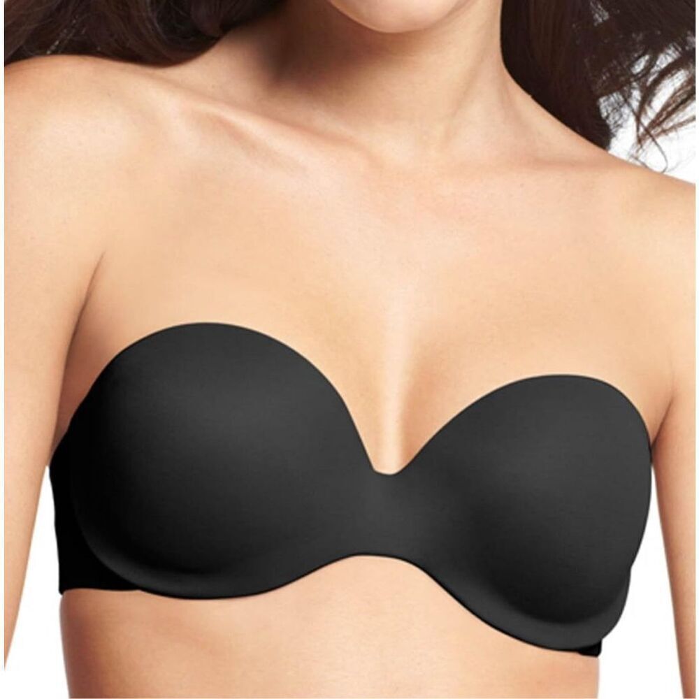 NEW Black Warner's Women's This is Not A Bra Strapless Bra 36D